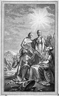 Daniel Nikolaus Chodowiecki (1726-1801)
Titel-Kupfer zu Johann Georg Sulzer's "Allgemeinen Theorie der Schönen Künste". Erste Auflage, 1771