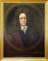 Christoph Cellarius, Öl auf Leinwand, unbekannter Maler, um 1700.