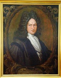 Johann Friedemann Schneider, Öl auf Leinwand, unbekannter Maler, 1. Drittel 18. Jahrhundert
