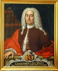 Christian (von) Wolff, Öl auf Leinwand, Christian Thomasius, Öl auf Leinwand, Johann Christian Heinrich Sporleder, 1754