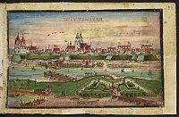 Ansicht der Universitäts- und Festungsstadt Wittenberg im Jahr 1656, Sächsische Landesbibliothek – Staats- und Universitätsbibliothek Dresden, Mscr.DRESD.C.515