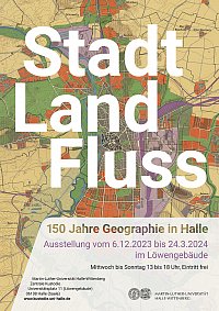 Plakat Stadt, Land, Fluss